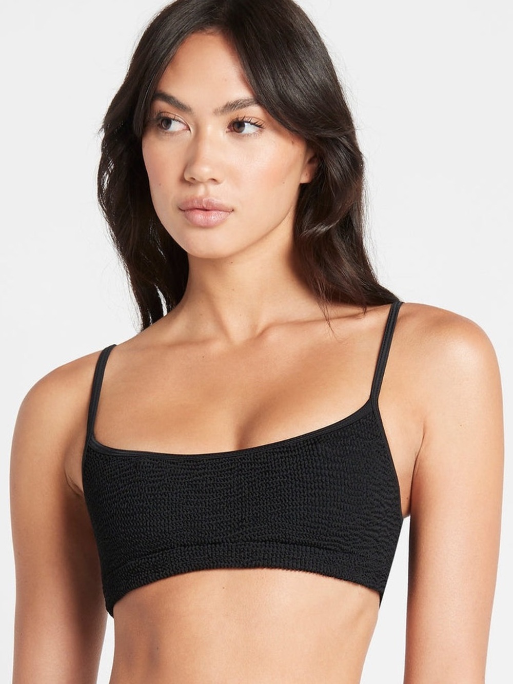 NEW | BOND-EYE strap saint crop in Black One Size  $120.00 (Crinkle Fabric)